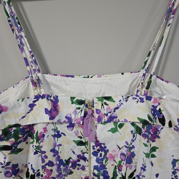 Maggy London Julia Berolzheimer Floral Print Women's Dress With Pockets No Tag - Picture 6 of 13